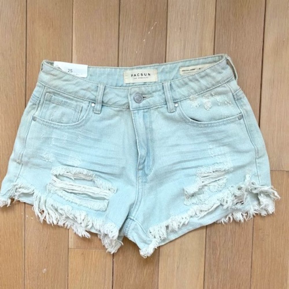 PacSun High rise Denim Shorts size 25
